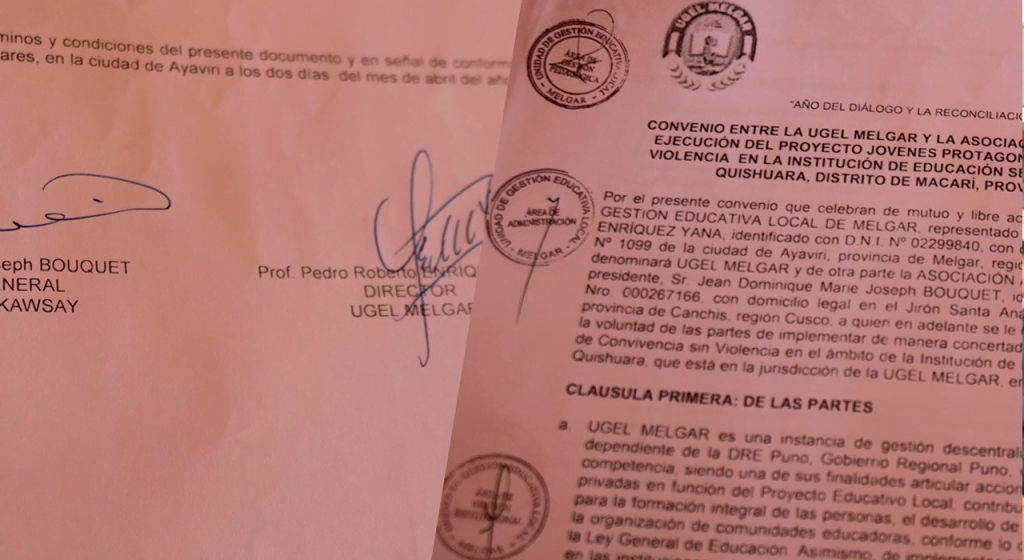 Allin Kawsay renueva convenio con UGEL Carabaya - Puno 5 renovacion de convenio