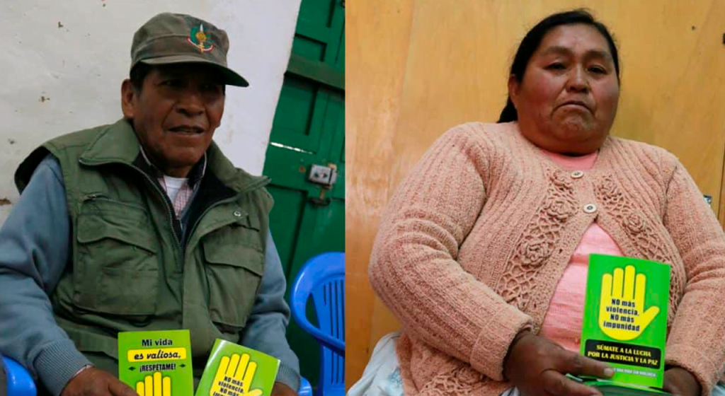 Continua campaña de sensibilización por una vida sin violencia 3 entrega de stickers