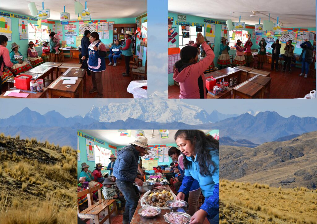 Trabajo en la I. E. 56124 de la comunidad de Machaccoyo de la Ugel Canas - Cusco 2 fotos machacoyo